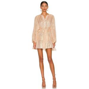 NEW Sundress Sima Dress in Gold Size M/L REVOLVE MSRP $193